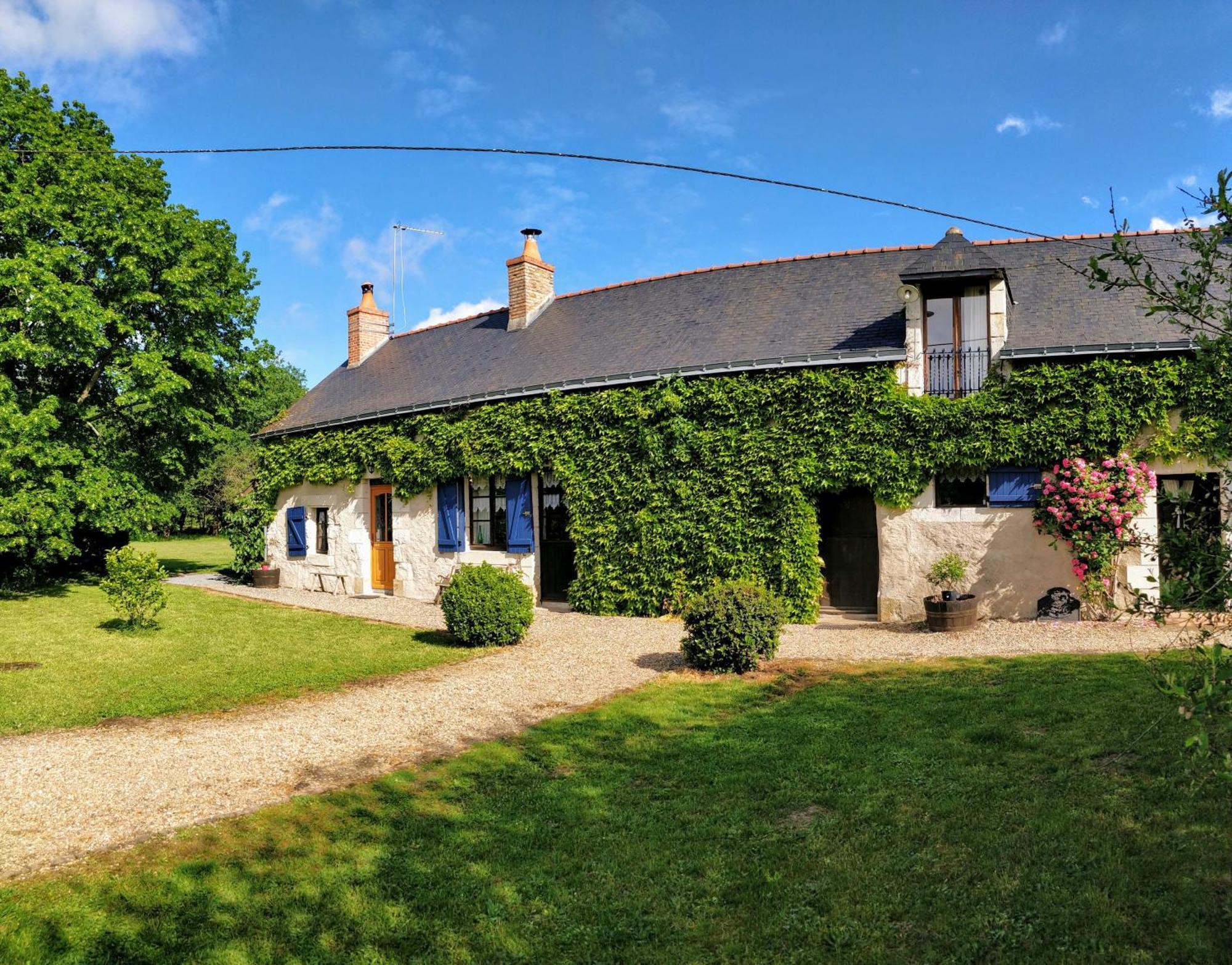 Traditional Longere Farmhouse At La Fortinerie Mouliherne Bagian luar foto